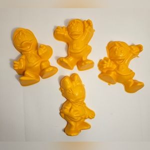 Vintage Disney's Duck Tales Jello Molds Hewey, Dewey, Louie and Benita